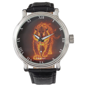 Fantasy Cute Fire Big Tiger Armbandsur