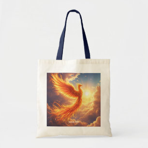 Fantasy Cute Flaming Phoenix Rises Tygkasse