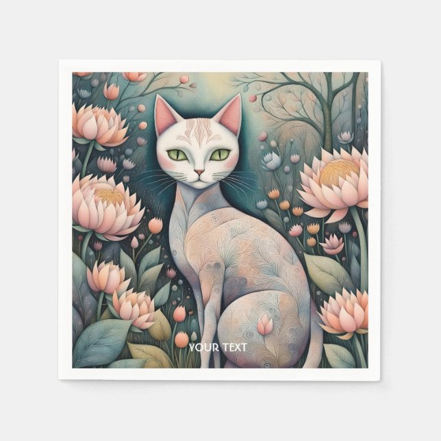 Fantasy Cute Flowers Forest Pappersservett (Framsidan)