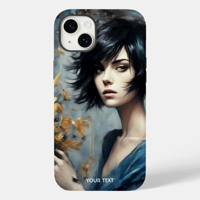 Fantasy Cute Flowers Girl Oil (Baksida)