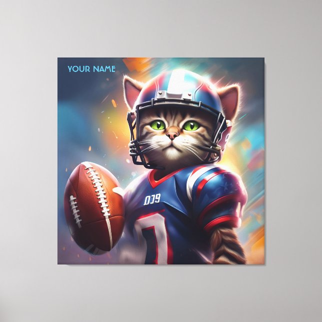 Fantasy Cute Football Uniform Canvastryck (Framsida)