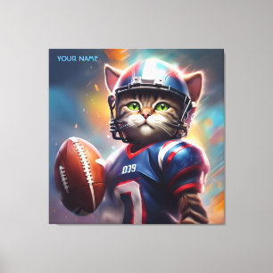 Fantasy Cute Football Uniform Canvastryck