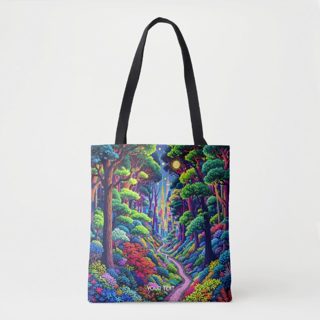Fantasy Cute Forest and City Tygkasse (Framsida)