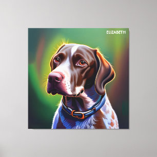 Fantasy Cute German Shorthar Pekare Canvastryck