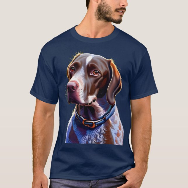 Fantasy Cute German Shorthar Pekare T Shirt (Framsida)