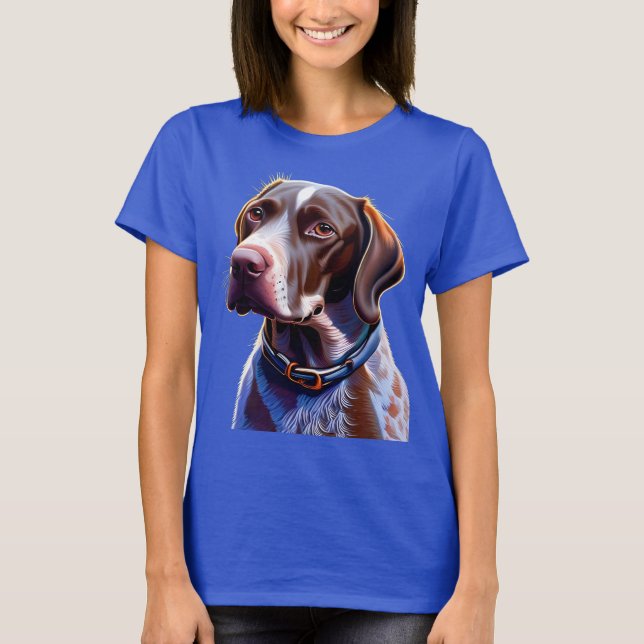 Fantasy Cute German Shorthar Pekare T Shirt (Framsida)