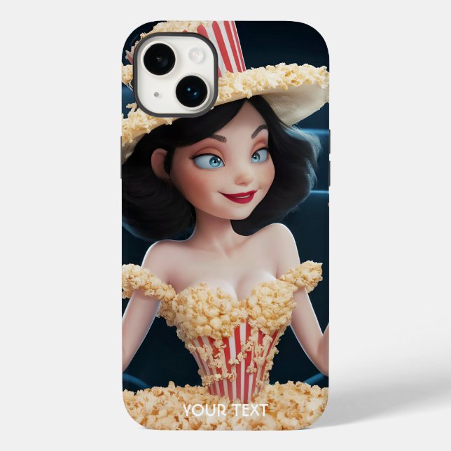 Fantasy Cute Girl Cinema Popcorn (Baksida)
