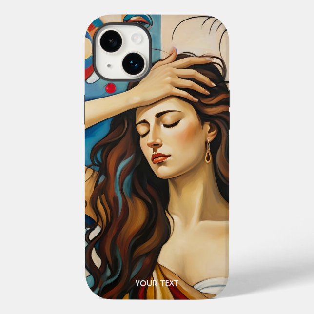 Fantasy Cute Girl Cubist Stil (Baksida)