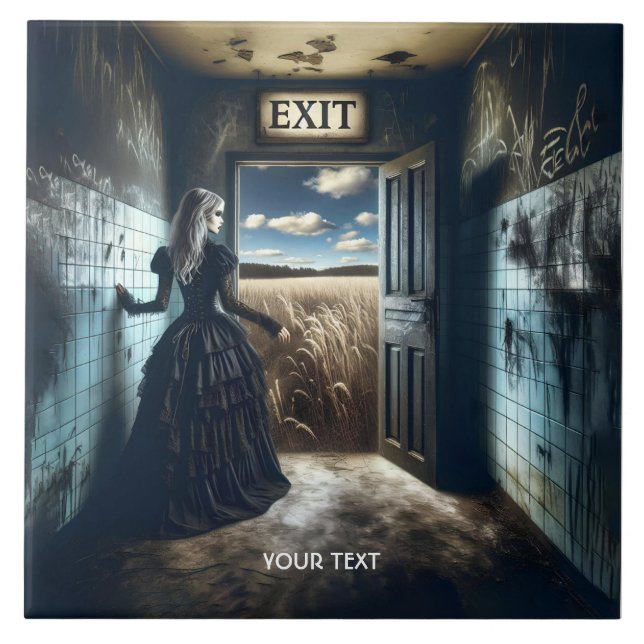 Fantasy Cute Girl Exit Corridor Kakelplatta (Framsidan)