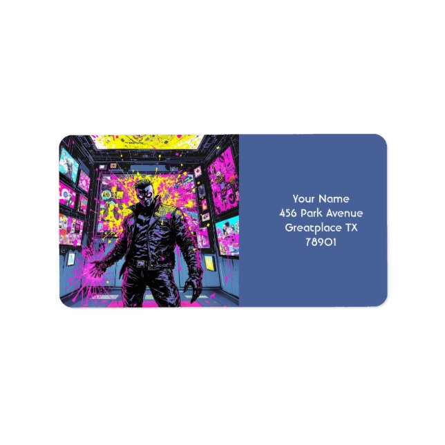 Fantasy Cute Glitch i Gallery Adressetikett (Framsidan)
