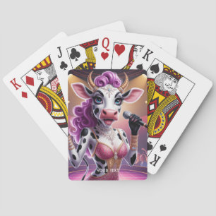 Fantasy Cute Gorgous Cow Popstar Casinokort
