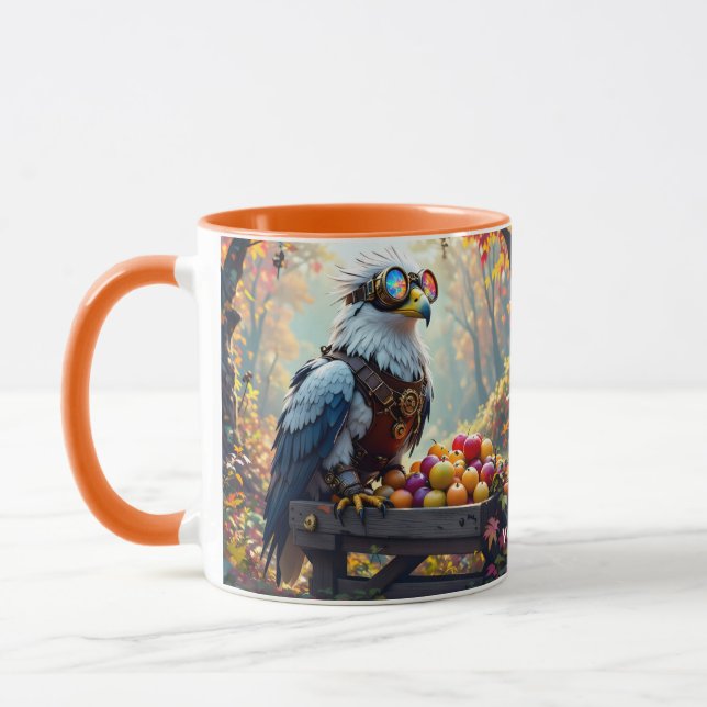 Fantasy Cute Griffin Farmstand Träd Mugg (Vänster)