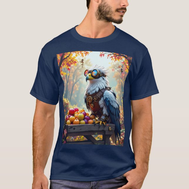Fantasy Cute Griffin Farmstand Träd T Shirt (Framsida)