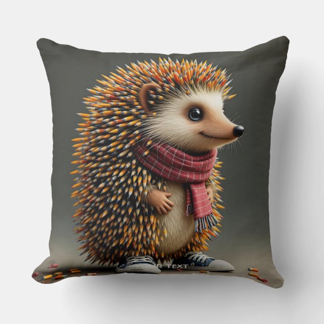 Fantasy Cute Hedgehog Vassa Nål Kudde (Framsida)