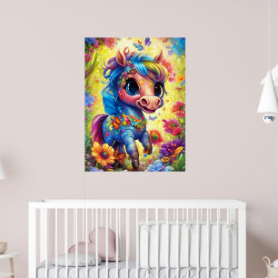 Fantasy Cute Horse Animal Poster