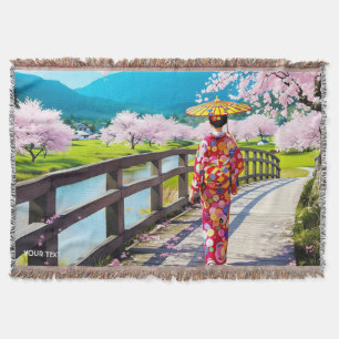Fantasy Cute Japan Girl Walking Filt