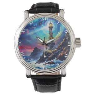Fantasy Cute Järn fyr Cliff Armbandsur