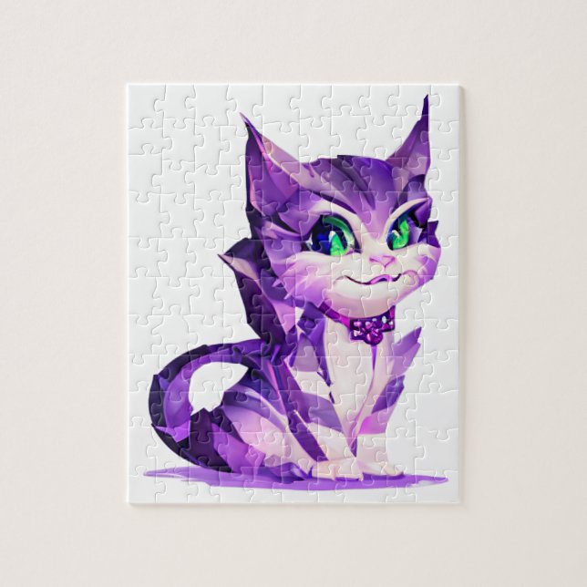 Fantasy Cute Kawaii baby Cheshire kattunge Pussel (Vertikal)