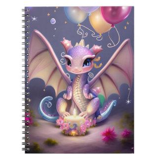 Fantasy Cute Kawaii baby dragon Postcard Anteckningsbok