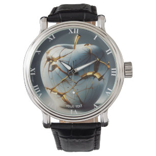 Fantasy Cute Kintsugi Porcelain Apple Armbandsur
