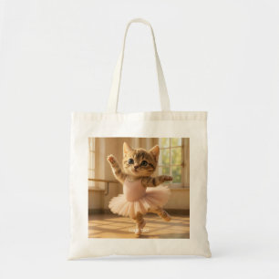 Fantasy Cute Kitten Small Ballerina Tygkasse