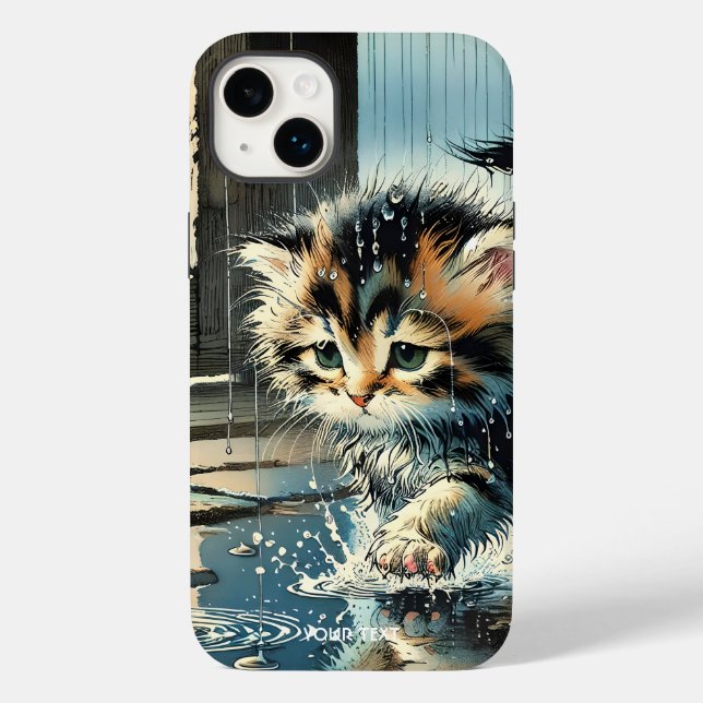 Fantasy Cute Kitten under Rain (Baksida)