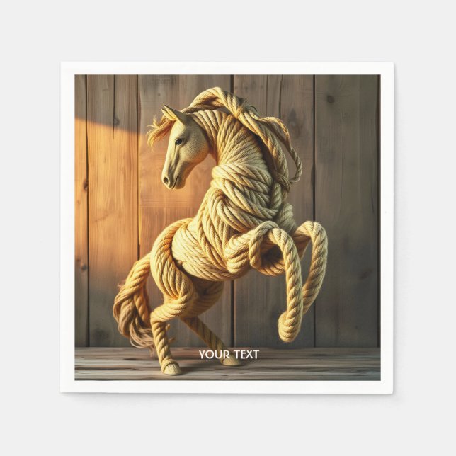 Fantasy Cute Knot Craried Horse Pappersservett (Framsidan)