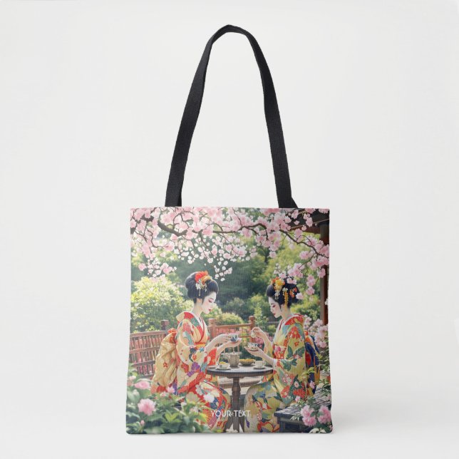 Fantasy Cute Kyoto Garden Tea Tygkasse (Framsida)