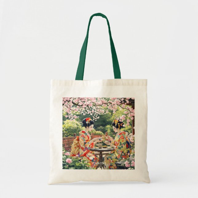 Fantasy Cute Kyoto Garden Tea Tygkasse (Framsidan)