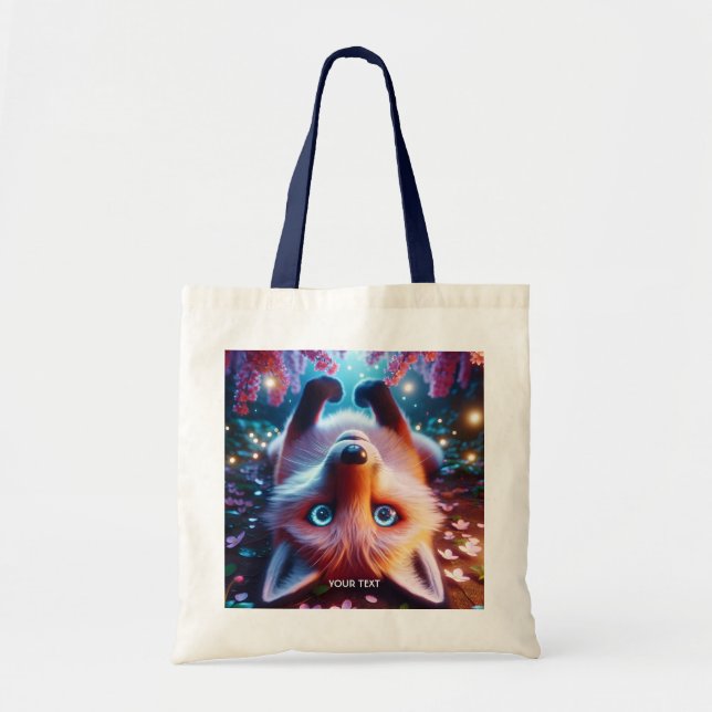 Fantasy Cute Lay Spelning Fox Tygkasse (Framsidan)