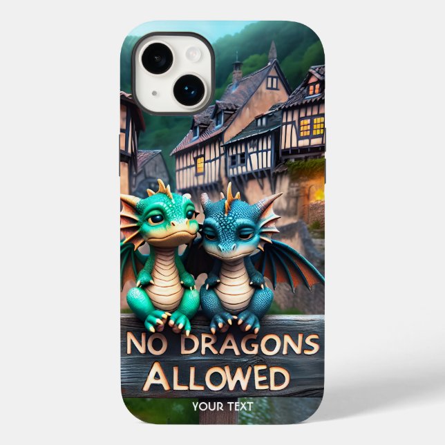 Fantasy Cute Ledsen Baby Dragons (Baksida)