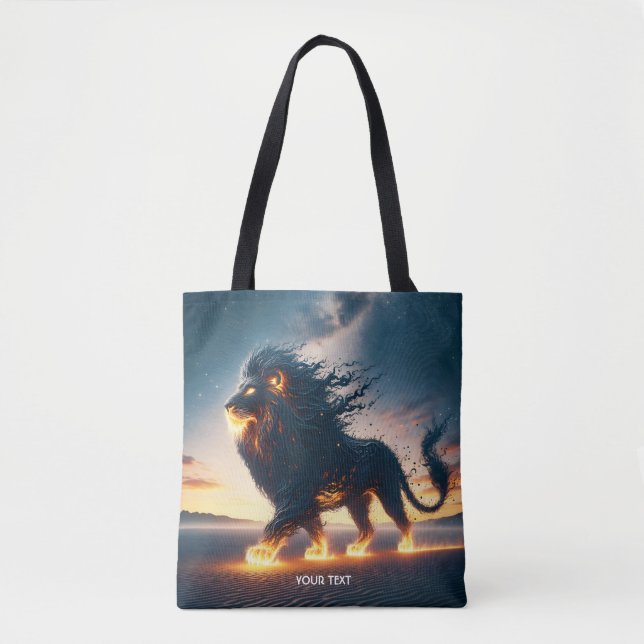 Fantasy Cute Lejon Desert Fire Tygkasse (Framsida)