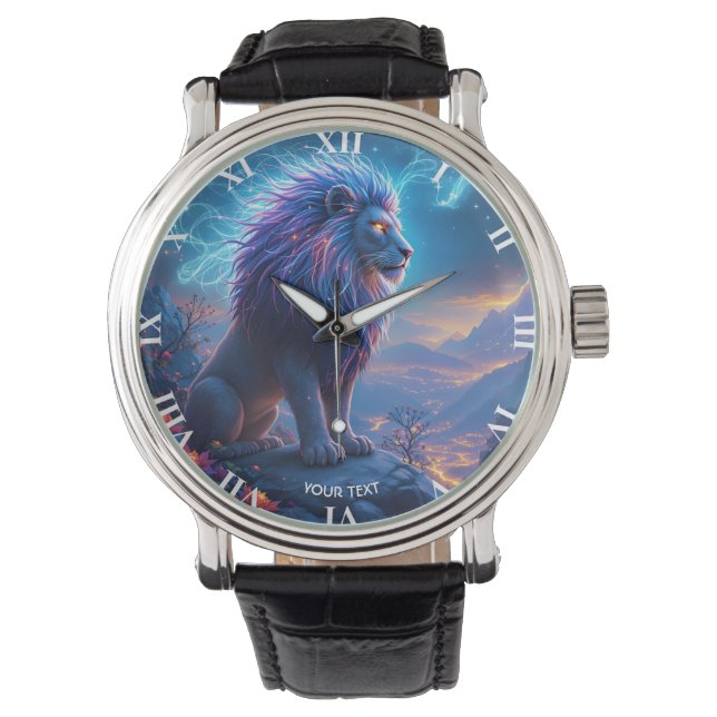Fantasy Cute Lejon Nattblommor Armbandsur (Framsida)