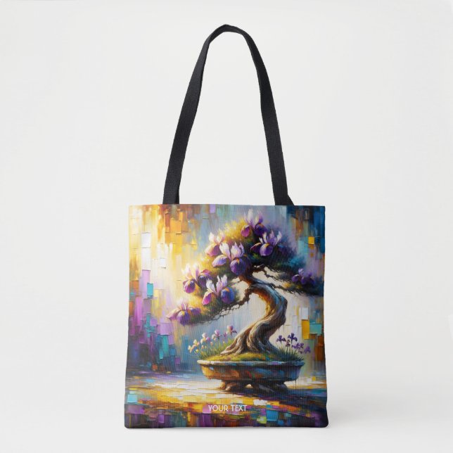 Fantasy Cute Lila Mini Träd Tygkasse (Framsida)