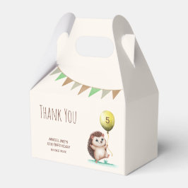 Fantasy Cute Lycklig Hedgehog Balloon Birthday Presentaskar