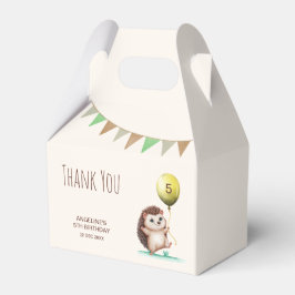 Fantasy Cute Lycklig Hedgehog Balloon Birthday Presentaskar