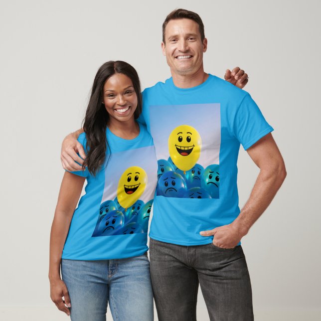 Fantasy Cute Lycklig och Ledsen T Shirt (Unisex)