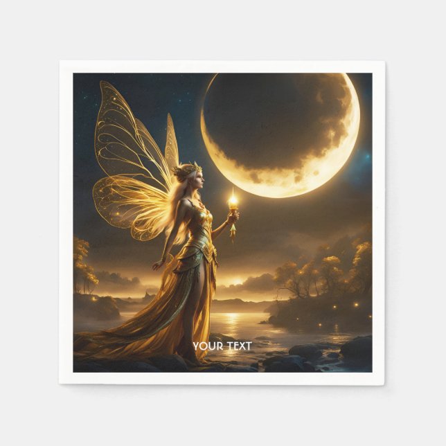 Fantasy Cute Måne Space Sjö Pappersservett (Framsidan)