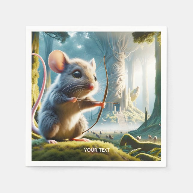 Fantasy Cute Mce Bow Forest Pappersservett (Framsidan)