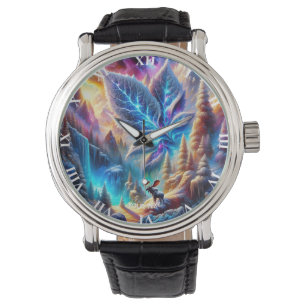 Fantasy Cute Moose Löv Färg Armbandsur