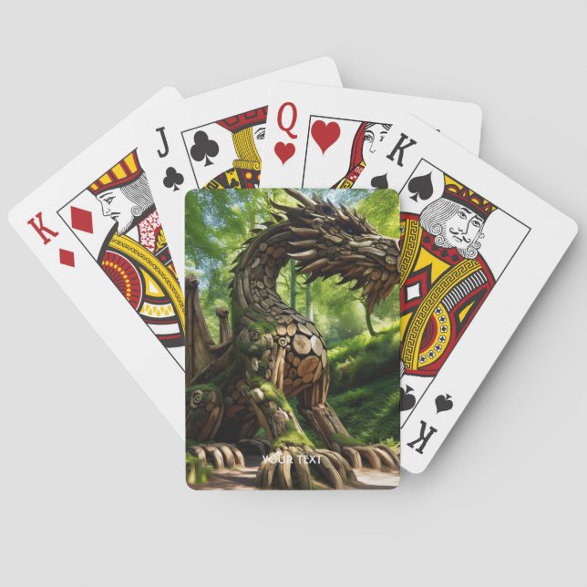 Fantasy Cute Mushroom Saber Forest Casinokort (Baksidan)