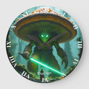 Fantasy Cute Mushroom Saber Forest Stor Klocka