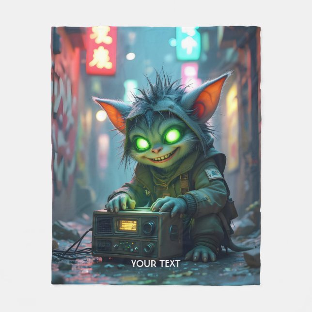 Fantasy Cute Music Joy Street Fleecefilt (Framsidan)