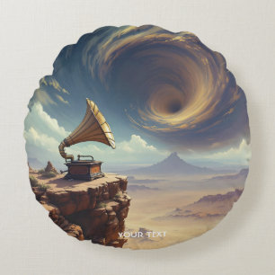 Fantasy Cute Music of Desert Rund Kudde