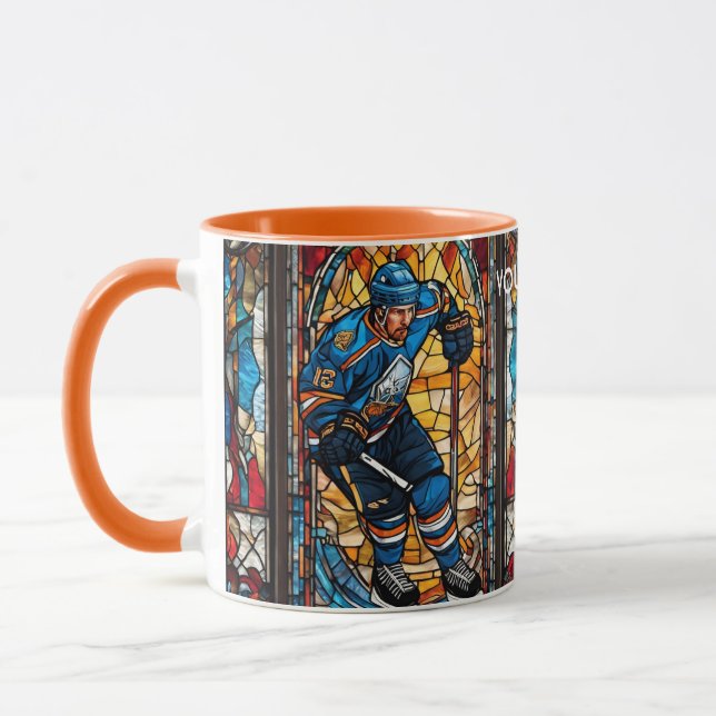Fantasy Cute Nedfläckad Ice Hockey Mugg (Vänster)
