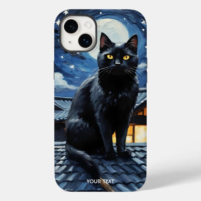 Fantasy Cute Night Stars Cat (Baksida)