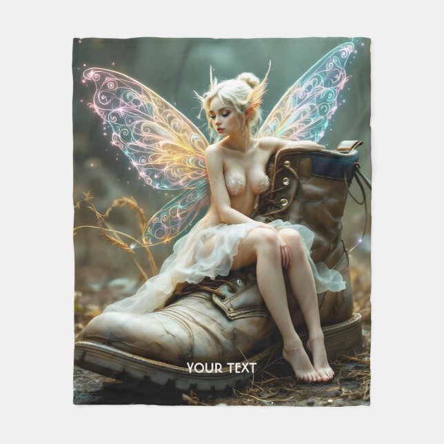 Fantasy Cute Old Big Boot Fleecefilt (Framsidan)