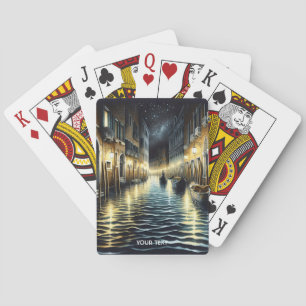 Fantasy Cute Old Venice Canal Casinokort