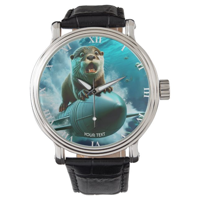 Fantasy Cute Otter Torpedo Sea Armbandsur (Framsida)