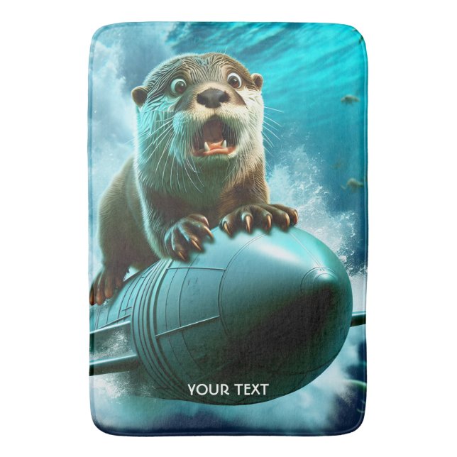 Fantasy Cute Otter Torpedo Sea Badrumsmatta (Framsidan (Vertikal))